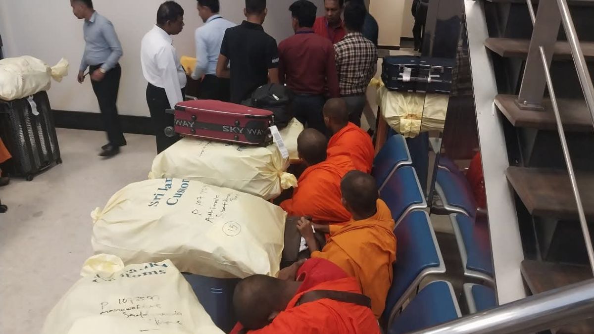 21 in saffron robes to be detained after arrest at BIA with drugs
