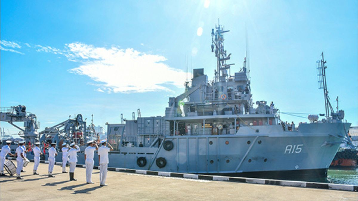 INS NIREEKSHAK makes port call in Colombo